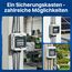 Intratec Verteilerkasten Aufputz 1 reihig – IP65 Sicherungskasten für 6 Module – Feuchtraum Verteiler für Garten, Keller, Garage & Außenbereich – 400VAC 1500VDC Kleinverteiler, 201 x 165 x 120 mm