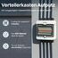 Intratec Verteilerkasten Aufputz 1 reihig – IP65 Sicherungskasten für 8 Module – Feuchtraum Verteiler für Garten, Keller, Garage & Außenbereich – 400VAC 1500VDC Kleinverteiler, 202 x 201 x 120 mm