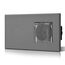 BSEED Lichtschalter mit Steckdose, Glas Wandsteckdose mit Wasserdichter Abdeckung, (Kein Neutralleiter erforderlich), Kein WLAN, 1 Fach 1 Weg, 157mm Grau