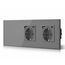 BSEED Touch Lichtschalter 2 Fach 1 Weg mit Doppelt USB C Steckdose aus Glas, Modern Steckdosen Wandschalter Unterputz (Kein Neutralleiter erforderlich), Kein WLAN, 228mm Grau