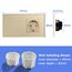 BSEED Touch Lichtschalter mit Steckdose aus Glas, Modern Steckdosen Unterputz, Wandschalter mit LED Hinterlicht (Kein Neutralleiter erforderlich), Kein WLAN, 157mm 1 Fach 2 Wege Gold