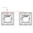 BSEED Touch Lichtschalter aus Glas, Modern Schalter Unterputz, Wandschalter mit LED Hinterlicht (Kein Neutralleiter erforderlich), KEIN WLAN, 86mm 1 Fach 2 Wege Gold, 2 Pack