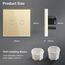 BSEED Touch Lichtschalter aus Glas, Modern Schalter Unterputz, Wandschalter mit LED Hinterlicht (Kein Neutralleiter erforderlich), KEIN WLAN, 86mm 2 Fach 2 Wege Gold