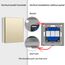 BSEED Touch Lichtschalter aus Glas, Modern Schalter Unterputz, Wandschalter mit LED Hinterlicht (Kein Neutralleiter erforderlich), KEIN WLAN, 86mm 1 Fach 1 Weg Grau, 2 Pack
