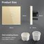 BSEED Touch Lichtschalter aus Glas, Modern Schalter Unterputz, Wandschalter mit LED Hinterlicht (Kein Neutralleiter erforderlich), KEIN WLAN, 86mm 1 Fach 2 Wege Gold