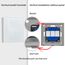 BSEED Touch-Schalter, 2 Gang, 1 Wege, allgemeiner Schalter mit Touch-Steuerung, Wandschalter mit Touch-Steuerung, mit LED-Anzeige und Glaspanel, 110 V-240 V, Weiß, 2 Pakete