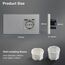 BSEED Touch Lichtschalter mit Steckdose USB C aus Glas, Modern Steckdosen Unterputz, Wandschalter mit LED Hinterlicht (Kein Neutralleiter erforderlich), Kein WLAN, 157mm 2 Fach 2 Wege Grau