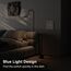 BSEED Touch Lichtschalter aus Glas, Modern Schalter Unterputz, Wandschalter mit LED Hinterlicht (Kein Neutralleiter erforderlich), KEIN WLAN, 86mm 2 Fach 1 Weg Grau