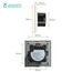 BSEED Touch Lichtschalter aus Glas, Modern Schalter Unterputz, Wandschalter mit LED Hinterlicht (Kein Neutralleiter erforderlich), KEIN WLAN, 86mm 1 Fach 2 Wege Gold, 2 Pack