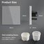 BSEED Touch Lichtschalter aus Glas, Modern Schalter Unterputz, Wandschalter mit LED Hinterlicht (Kein Neutralleiter erforderlich), KEIN WLAN, 86mm 2 Fach 2 Wege Grau, 2 Pack
