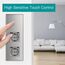 BSEED Touch Lichtschalter 1 Fach 2 Wege mit Doppelt USB C Steckdose aus Glas, Modern Steckdosen Wandschalter Unterputz (Kein Neutralleiter erforderlich), Kein WLAN, 228mm Grau
