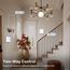 BSEED Touch Lichtschalter aus Glas, Modern Schalter Unterputz, Wandschalter mit LED Hinterlicht (Kein Neutralleiter erforderlich), KEIN WLAN, 86mm 1 Fach 2 Wege Weiß