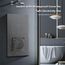 BSEED Lichtschalter mit Steckdose, Glas Wandsteckdose mit Wasserdichter Abdeckung, (Kein Neutralleiter erforderlich), Kein WLAN, 1 Fach 1 Weg, 157mm Grau