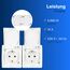 REV AquaForm, Doppelsteckdose-Feuchtraumsteckdose, IP44, einpolig, Aufputz, weiß