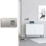 BSEED Touch Lichtschalter mit Steckdose aus Glas, Modern Steckdosen Unterputz, Wandschalter mit LED Hinterlicht (Kein Neutralleiter erforderlich), Kein WLAN, 157mm 3 Fach 2 Wege, Grau