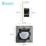 BSEED 2er Pack Normal Touch Lichtschalter, Glas Berührung Wandlichtschalter 110V - 240V 10 Amp Gehärtete Kristallplatte mit LED Lampe Hintergrundbeleuchtung 3 Fach 2 Weg Gold