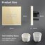 BSEED Normal Touch Schalter Standard Hohe Energie Glas Berührung Wandlichtschalter 110V - 240V Gehärtete Kristallplatte mit LED Hintergrundbeleuchtung 3 Fach 2 Weg Gold