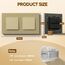 BSEED Doppelt Lichtschalter Glas 1-Fach 1-Wege-Glasscheibe Schalter 157 * 86mm Wandlichtschalter Gold