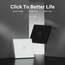 BSEED Lichtschalter mit Schuko Steckdose Glas, unterputz, 16 Amp CEE steckdosentresor, 3 Fach 1 Weg Touch Wandleuchtenschalter Weiss, Flacher wechselschalter, Modern, Wasserdicht Innenschalter