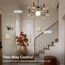 BSEED Normal Touch Schalter Standard Hohe Energie Glas Berührung Wandlichtschalter 110V - 240V Gehärtete Kristallplatte mit LED Hintergrundbeleuchtung 3 Fach 2 Weg Gold