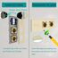 BSEED Touch Lichtschalter 3 Fach 2 Wege mit Doppelt USB C Steckdose aus Glas, Modern Steckdosen Wandschalter Unterputz (Kein Neutralleiter erforderlich), Kein WLAN, 228mm Gold
