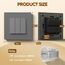 BSEED Lichtschalter aus Glas, Unterputz Wechselschalter,Wandschalter, Einfache Montage, 86mm 3 Fach 1 Weg Grau, 3 Pack