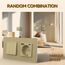 BSEED Druckknopf Rocker Tactile 3 Fach 2 Weg Lichtschalter Glas und 3 in 1 Steckdose mit 2.1A USB Ladeleistung mit Type C Adapter Aufladestation Glasscheibe Wandschalter Gold