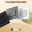 BSEED Doppel Lichtschalter Glas 3-Fach 2-Wege-Glasscheibe Schalter 157 * 86mm Wandlichtschalter Gold