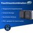 REV AquaStorm SPARSET - 5x Doppelsteckdose - Steckdose Feuchtraum IP55, zweipolig, Aufputz, waagrecht, 230V, 16A, anthrazit