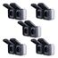 REV AquaStorm SPARSET - 5x Doppelsteckdose - Steckdose Feuchtraum IP55, zweipolig, Aufputz, waagrecht, 230V, 16A, anthrazit