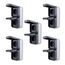 REV AquaStorm SPARSET - 5x Doppelsteckdose - Steckdose Feuchtraum IP55, zweipolig, Aufputz senkrecht, 230V, 16A, anthrazit
