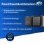 REV AquaStorm, Feuchtraum Steckdose Aufputz mit Lichtschalter, IP55, waagrecht, 230V, 16A, anthrazit