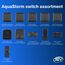 REV AquaStorm SPARSET - 10x Steckdose 1-fach - Feuchtraum IP55, zweipolig, Aufputz, 230V, 16A, anthrazit