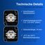 REV AquaStorm SPARSET - 5x Doppelsteckdose - Steckdose Feuchtraum IP55, zweipolig, Aufputz senkrecht, 230V, 16A, anthrazit