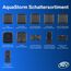 REV AquaStorm SPARSET - 5x Taster - Wipptaster Feuchtraum IP55, einpolig, Tastschalter Aufputz, 230V, 10A, anthrazit
