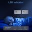 BSEED Steckdose mit Lichtschalter,Glas Touch Lichtschalter Unterputz Schalter,Schuko Steckdose mit 1 Fach 1 Wege Wandschalter Weiß(Nicht Smart Schalter)