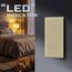 BSEED Touch Lichtschalter 1 Fach 1 Weg mit 2 Fach 2 Wege Glas Lichtschalter Gold Led Touch Schalter Touchscreen Funktioniert mit LED Lampe 157mm EU Standard