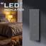 BSEED Touch Lichtschalter Dreifach 1 Fach 1 Weg Glas Lichtschalter Grau Led Touch Schalter Touchscreen Funktioniert mit LED Lampe 228mm EU Standard