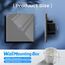 BSEED 2 Pack Touch Lichtschalter 1 Fach 1 Weg Wandschalter Unterputz Lichtschalter mit Glasrahmen 86mm Lichtschalter Grau 500W(Nicht Smart Schalter)