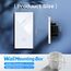 BSEED Touch Lichtschalter 1 Fach 1 Weg mit 1 Fach 2 Wege Glas Lichtschalter Weiß Led Touch Schalter Touchscreen Kompatibel mit LED Lampe 157mm EU Standard