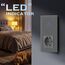 BSEED Touch Lichtschalter mit Steckdose 1 Fach 1 Weg Wandschalter mit LED Anzeige Unterputz Touchscreen-schalter mit Glasrahmen 157mm Grau 500W(Nicht Smart Schalter)