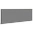 BSEED Touch Lichtschalter Dreifach 1 Fach 2 Wege Glas Lichtschalter Grau Led Touch Schalter Touchscreen Funktioniert mit LED Lampe 228mm EU Standard