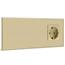 BSEED Touch Lichtschalter mit Steckdosen doppelte 2 Fach 1 Weg Wandschalter mit einer Steckdose Unterputz Touchscreen-schalter mit Glasrahmen 228mm Golden