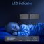 BSEED Steckdose mit Lichtschalter,Glas Touch Lichtschalter Unterputz Schalter,Schuko Steckdose mit 2 Fach 1 Wege Wandschalter Grau(Nicht Smart Schalter)