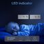 BSEED Touch Lichtschalter mit Schuko Steckdose mit LED Anzeiger 1 Fach 2 Wege Glas Lichtschalter mit Doppelt Wandsteckdosen Weiß 228mm