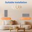BSEED Touch Lichtschalter mit Schuko Steckdose mit LED Anzeiger doppelte 1 Fach 2 Wege Glas Lichtschalter mit eine Wandsteckdosen Grau 228mm