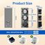 BSEED Touch Lichtschalter mit Schuko Steckdose mit LED Anzeiger doppelte 1 Fach 2 Wege Glas Lichtschalter mit einer USB Steckdose Anschluss (Max. 2.1A) Typ C Portn Grau 228mm
