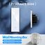 BSEED Touch Lichtschalter Dreifach 1 Fach 2 Wege Glas Lichtschalter Weiß Led Touch Schalter Touchscreen Funktioniert mit LED Lampe 228mm EU Standard