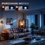 BSEED Touch Lichtschalter 1 Fach 2 Wege mit 2 Fach 1 Weg Glas Lichtschalter Grau Led Touch Schalter Touchscreen Funktioniert mit LED Lampe 157mm EU Standard