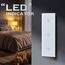 BSEED Touch Lichtschalter Dreifach 1 Fach 2 Wege Glas Lichtschalter Weiß Led Touch Schalter Touchscreen Funktioniert mit LED Lampe 228mm EU Standard